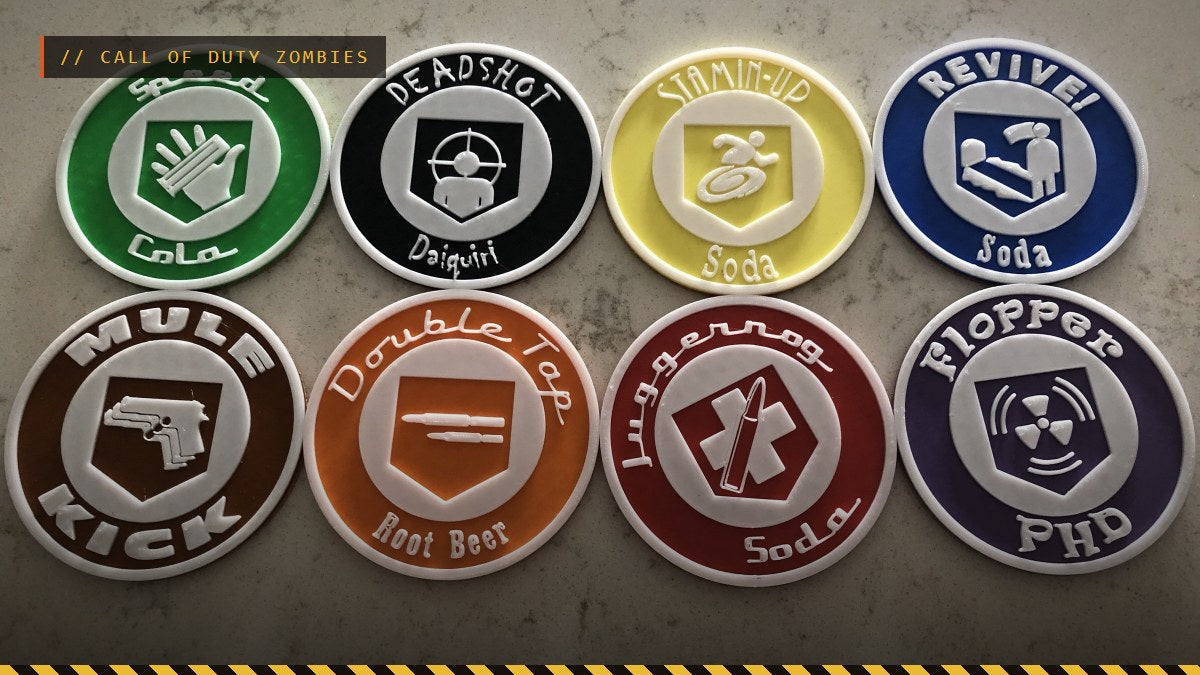 Call of Duty Perk Coasters, photo by spencer_duball