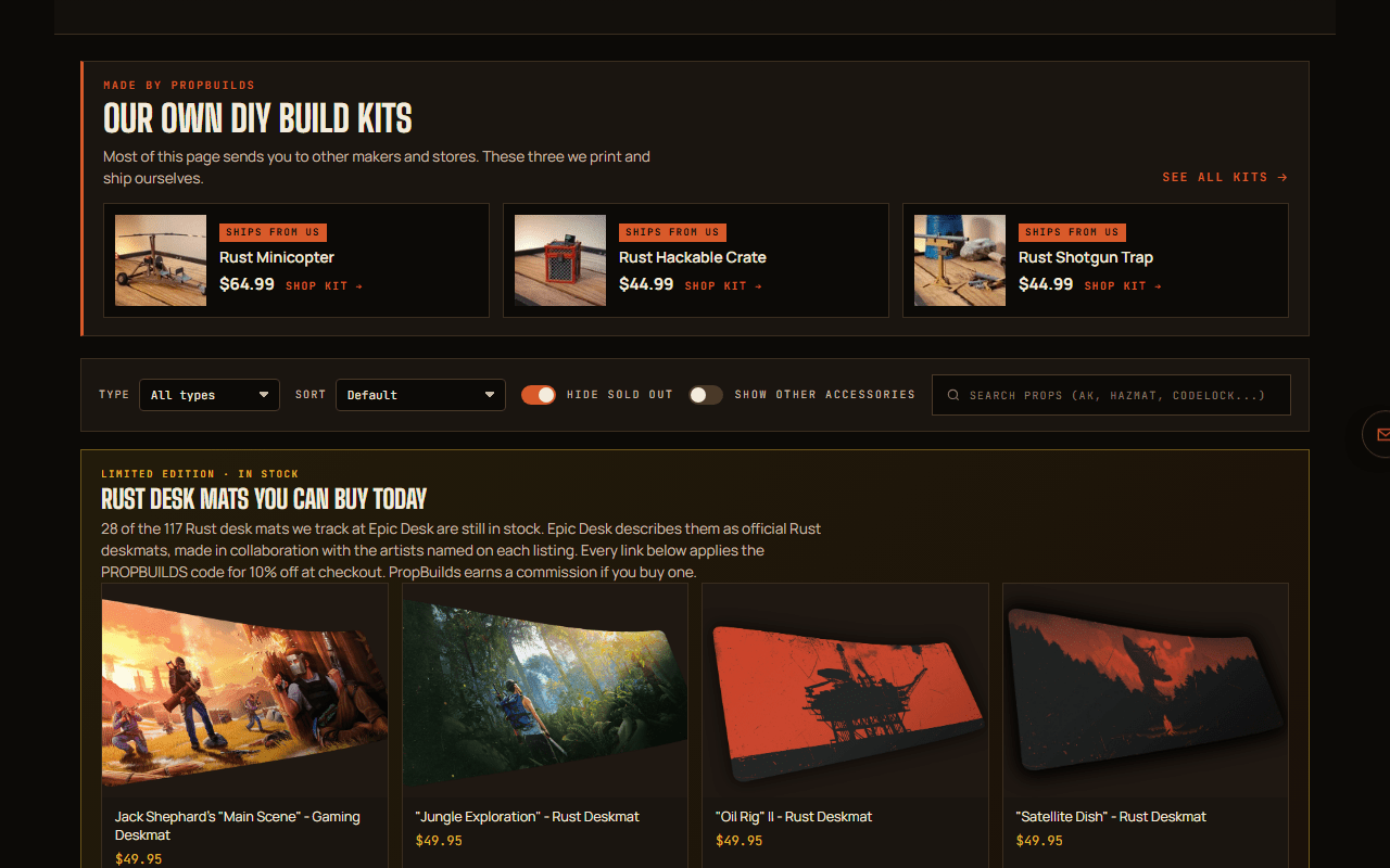 Rust Props for Sale: The Best Rust Replicas You Can Buy in 2026 - PropBuilds