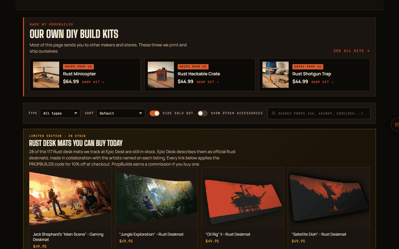 Rust Props for Sale: The Best Rust Replicas You Can Buy in 2026 - PropBuilds