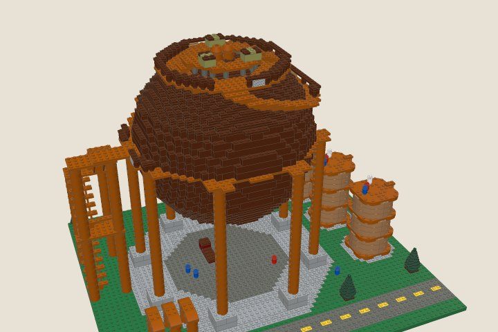 The model at the end of bag 10, Pipes and props