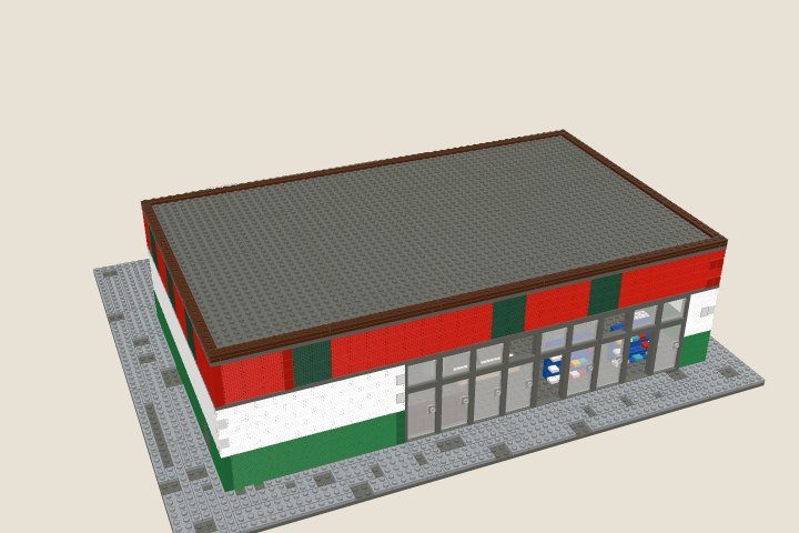 The model at the end of bag 7, Roof