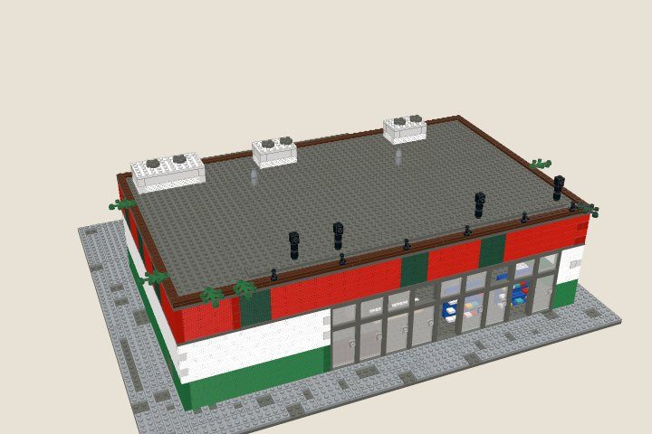 The model at the end of bag 8, Roof gear