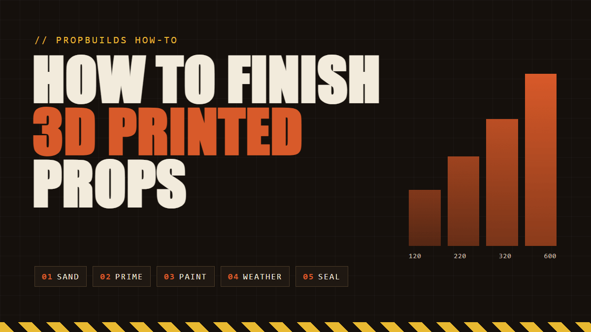 How to Finish 3D Printed Props: Sanding, Priming and Painting, Step by Step - PropBuilds
