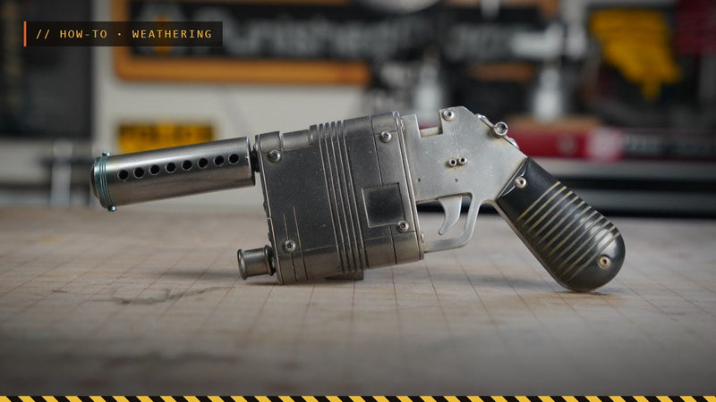 Rey's Blaster - Star Wars the Force Awakens Replica Prop, photo by GizmoThrill