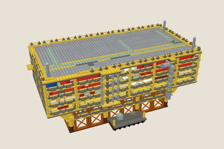 The model at the end of bag 7, Top deck