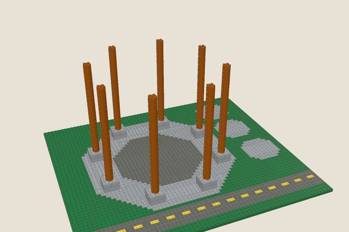 The model at the end of bag 2, Columns