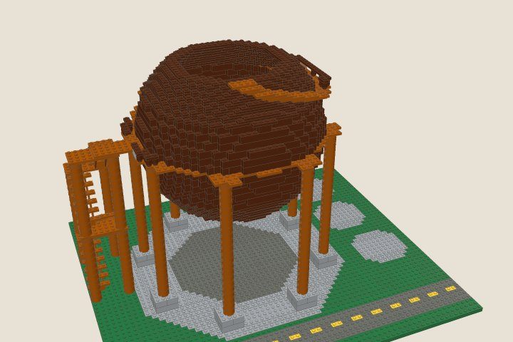 The model at the end of bag 7, Top of the sphere