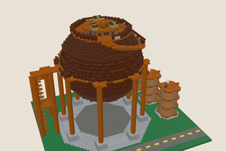 The model at the end of bag 9, Silos