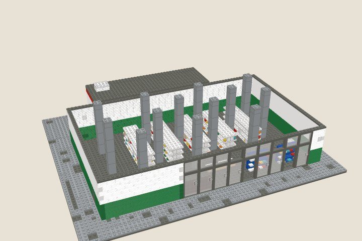The model at the end of bag 5, Back block